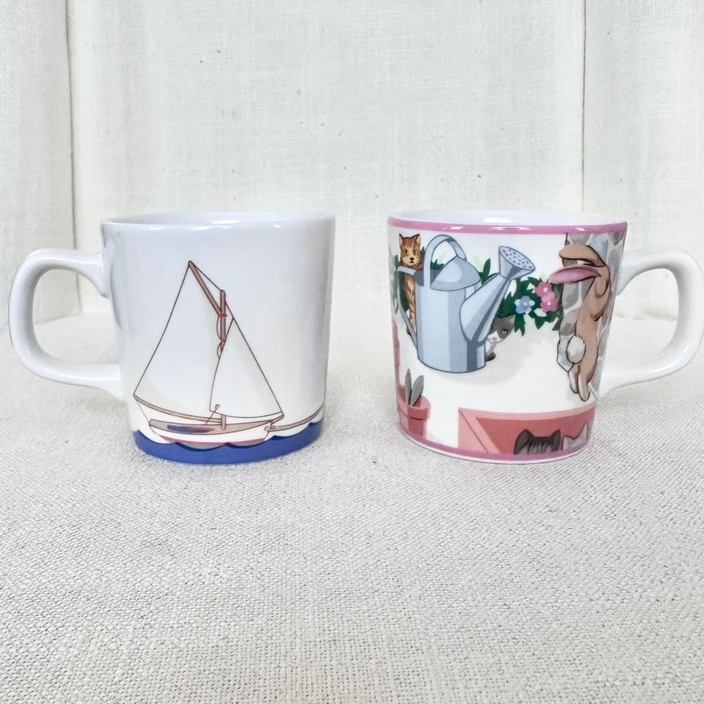 Tiffany Playground and Seashore China Teacup Set